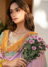 Hazel By Bin Ilyas Embroidered Lawn 3 Piece Unstitched Suit BI25HPE BHS-72B